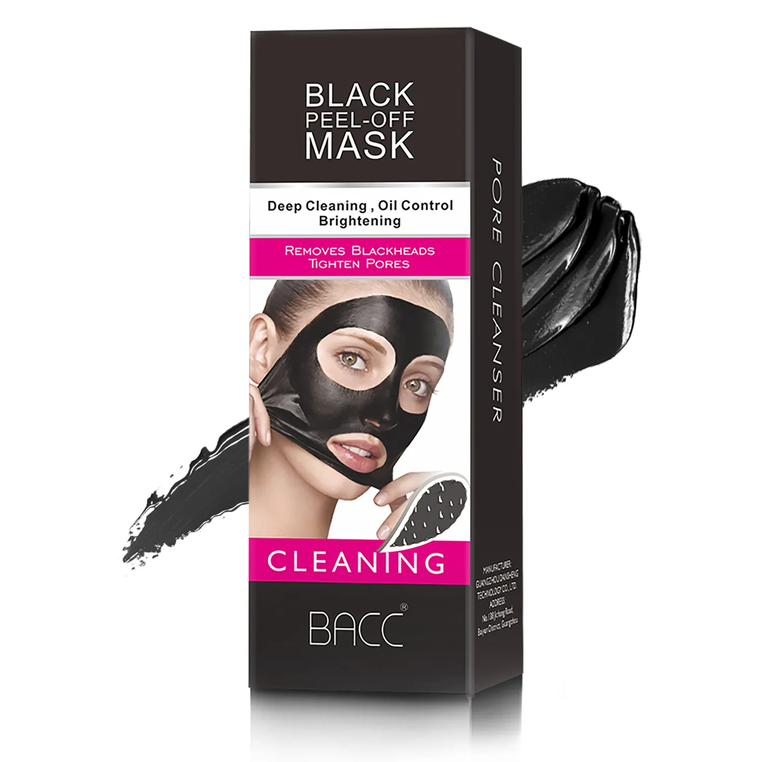 Efero — masque éplucheur de points noirs de beauté, masque Facial à base de charbon de bambou noir, outil de soins pour la peau OEM