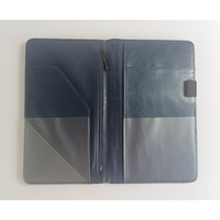 Haute qualité PU cuir porte-carte pleine impression personnalisé passeport carte organisateur poche zippée recyclé Menu dossier boisson porte-étiquette