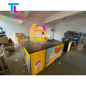 TIANLANG 20x20ชั้นวางอะคริลิคเก็บของอลูมิเนียม backlit แสดงสินค้าบูธแสดงสินค้า - Product Image 6