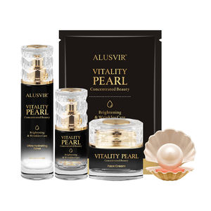 Kore kadınlar inci cilt bakım ürünleri doğal kollajen Anti-aging parlatıcı hyaluronik Aicid cilt bakımı yüz Serum krem seti - Product Image 1