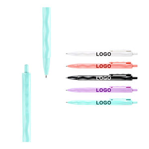 Vente en gros de stylos à bille en plastique pressé avec miroir rhomboïde, nouveau design, logo personnalisé imprimé pour la papeterie de bureau - Product Image 2