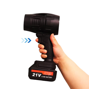 Souffleur de feuilles électrique sans fil industriel 21V, souffleur d'air électrique à batterie, portable, pour l'entretien des pelouses, le déneigement des patios et les travaux de bricolage - Product Image 2