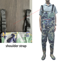OEM Waders de Pêche Respirants et Imperméables en PVC Camouflage, Salopette de Pêche pour la Pêche à la Mouche, la Chasse et la Chasse au Canard