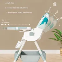 Chaise de salle à manger réglable en bambou pour enfants Table à manger portable pliable pour bébé pour l'alimentation combinée avec une chaise de salle à manger à roulettes