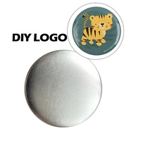 Broche pour cadeaux d'affaires, Logo vierge personnalisé 32mm, matériau en fer blanc, broches d'insigne de fond pour Souvenir