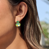 Clips d'oreille légers et luxueux, haut de gamme ; Accessoires de mode transfrontaliers, boucles d'oreilles design de boutique en acier inoxydable