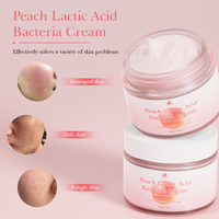 Crème Visage à l'Acide Lactique et aux Bactéries Lactiques, Réparatrice, Hydratante, Réductrice de Pores, Nourrissante, à la Pêche Naturelle, Marque Privée OEM ODM