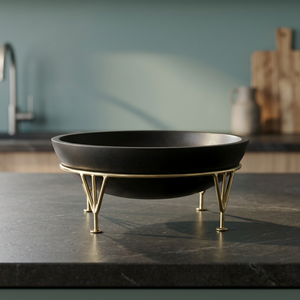 Frutero de Madera con Base de Metal, Diseño Zen Asiático, para Frutos Secos, Ideal para Cumpleaños, Aniversarios, Bautizos - Decoración Moderna para el Hogar - Product Image 5