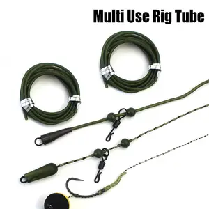 Silikon Rig Tabung Hook Berhenti untuk Memancing Ikan Mas Rambut Rig Helikopter Rig Heli Aksesoris untuk Memancing Ikan Mas Terminal Tackle