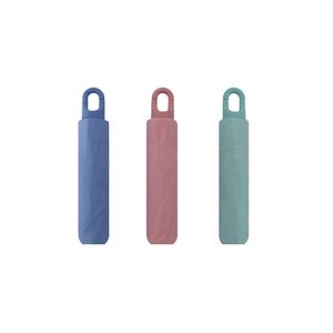 Paraguas Plegable Manual de 3 Secciones con Bloqueo, de Buena Calidad, Nuevo, Creativo, de Moda, para Lluvia y Sol, con Impresión de Logotipo - Product Image 1