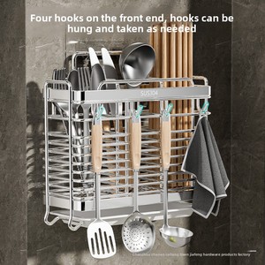 Treo tường 304 thép không gỉ đũa chủ nấm mốc bằng chứng Máy tính để bàn đũa xô thoát nước lưu trữ nhà bếp đũa lồng - Product Image 2