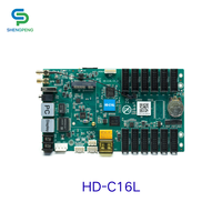 Sistema de Control Asíncrono para Pantalla LED Huidu HD-C16L, a Todo Color, Multifunción, Incluye Tarjeta de Envío