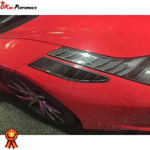 Embellecedores de ventilación lateral de parachoques delantero de fibra de carbono para <span class=keywords><strong>Ferrari</strong></span> 458 <span class=keywords><strong>Italia</strong></span> Spyder - Product Image 2