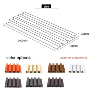 현대 WPC 인테리어 장식 나무 플라스틱 합성 침실 대 한 벽 사이딩 패널