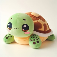 Juguete suave de tortuga de peluche realista de alta calidad, simulación de animales marinos, peluche de tortuga marina adorable