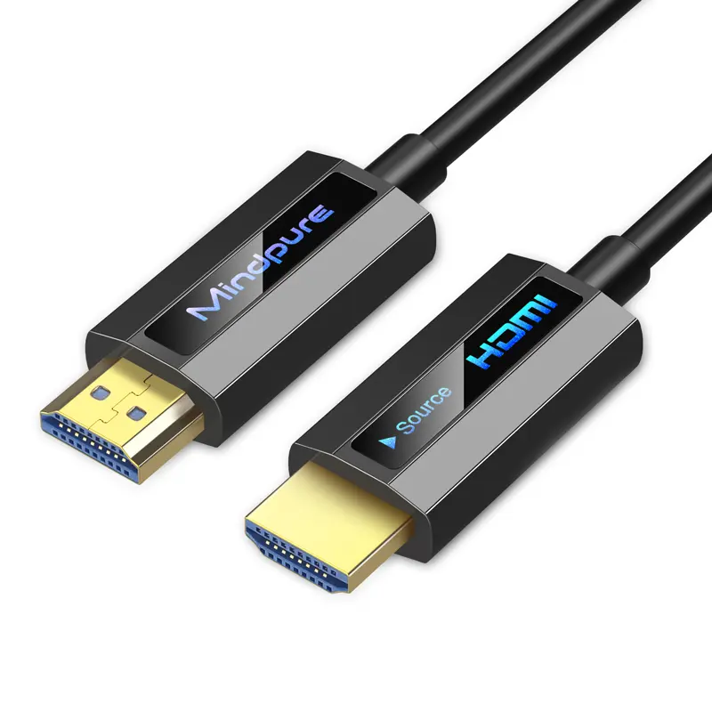 Mindpure HDMI Optical Cable Version 2.1 2.0 Full meters support 8k 4K 3840*2160/60Hz 4:4:4 HDCP2.2 Fiber cable 18Gbps