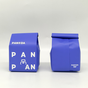 أكياس قهوة صغيرة مخصصة بقاع مسطح وسحاب إغلاق، مصنوعة من البلاستيك والألومنيوم المغلف مع صمام لتعبئة الأطعمة والمشروبات - Product Image 2