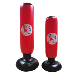 Boxing Equipment Standing <strong>Pink</strong> Inflatable <strong>Punching</strong> <strong>Bag</strong> with Stand for Kids Fitness Kick Boxing Training