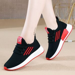 2026 New Style Women's Casual <b>Shoes</b> Korean Style Fashion All-Match White Breathable Mesh Upper Striped Lightweight - Product Image 2