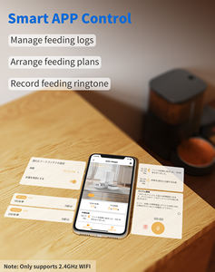 2025 Neues Einzigartiges Design Intelligenter Futterautomat mit WLAN-App, Futterspender mit Fernsteuerung, Beidseitige Fütterung für 2 Haustiere/Katzen, mit Nassfutterschale - Product Image 4