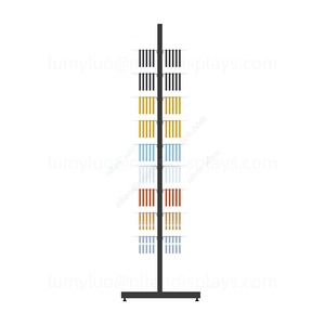 Support de panneau perforé en métal double face avec crochets, étagère au sol pour l'organisation des cartes SIM et des petits accessoires mobiles, présentoir de vente au détail - Product Image 4