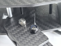 Châssis de drone de course pliable en fibre de carbone de 10 pouces avec trous de fixation et conception d'armes pour drones FPV