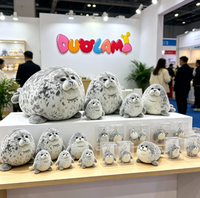 Peluche personnalisée en forme de phoque, jouet en peluche doux, animal marin, pour la décoration du canapé à la maison, cadeau pour enfants, peluche phoque