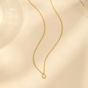 Изысканное ювелирное изделие AN030: кулон-сердце из серебра 925 пробы с опалом, для женщин, подарок на вечеринку или день рождения - Product Image 3