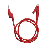 Câbles de test avec fiche banane 4 mm vers pince crocodile, sondes de test multimètre, pinces crocodile, câble de test avec fiche banane 4 mm vers fiche banane