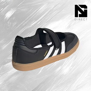 Zapatillas Retro Premium Samba Jane J 'Black White Gum' para Mujer |   Zapatos Casuales de Diseñador con Tira de Velcro en Forma de T - Product Image 3