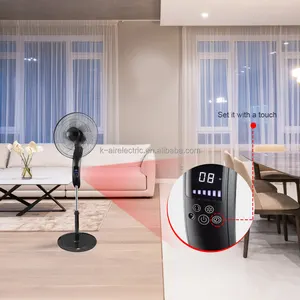 Best-Selling K-Air Brand Living Room Dining Room 16 Inch 5-Blade Pedestal Mini Portable Fan