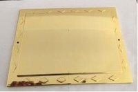 Accesorios para ataúd de buena calidad, asa para ataúd, suministro funerario, placa con nombre, n. ° 1