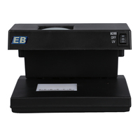 Détecteur de contrefaçon UV LED en plastique EB DC-2038, alimentation murale 220V pour la vérification des espèces dans les magasins, les banques et les bureaux