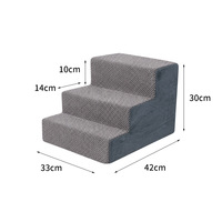 Escalier pliable pour animaux de compagnie, antidérapant, imperméable, rampe multi-étages pour chiens et chats de petite et moyenne taille, accès au lit et au canapé