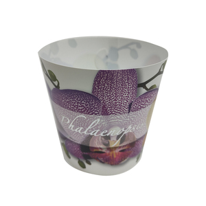Couvercle de pot rond en plastique à pois avec bouton en métal pour orchidées Phalaenopsis - Product Image 3