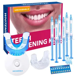 2023 Best Seller resultado rápido indoloro 35% peróxido de carbamida logotipo personalizado Kit de blanqueamiento profesional dientes para entrenamiento