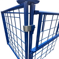 Cage en fil d'acier pliable personnalisée avec portes verrouillables à loquet, ouverture latérale, revêtement en poudre, Shifeng Shandong