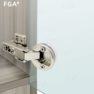 Puerta de Vidrio sin Marco de 35 mm con Bisagra Silenciosa de Cierre Suave y Amortiguador para Baño, Sala de Estar, Apartamento, Muebles de Diseño Moderno - Product Image 1