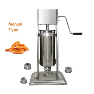 Commercial Snack Machinery Spanish 2L-15L Churros Making Machine Electric or Manual Stainless Steel Churros Maker Filler