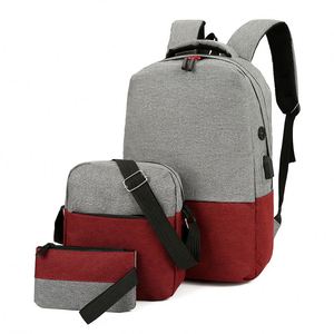 Mochila para Computadora de Fábrica BSCI, OEM ODM, Diseño Simple, Ligera, para Viaje, Juego de 3 Piezas, Bolsa para Laptop - Product Image 4