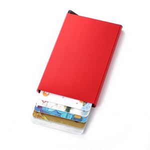 Elegante Tarjetero Automático con Bloqueo RFID, de Aleación de Aluminio, Anti-Escaneo, para Tarjetas de Crédito, Bolsillo Metálico para Tarjetas - Product Image 4