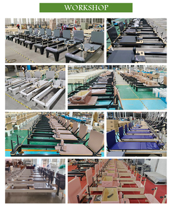 Combinaison <span class=keywords><strong>Pilates</strong></span> Reformer Cadillac en métal noir durable avec trapèze complet pour salle de sport, studio de yoga, club de yoga commercial, mise en forme du <span class=keywords><strong>corps</strong></span> - Product Image 5