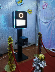 Photomaton vintage noir DSLR avec plateau d'impression pour impression instantanée <span class=keywords><strong>QW410</strong></span> / DS620 pour fêtes d'anniversaire, écran tactile 15,6 pouces - Product Image 4