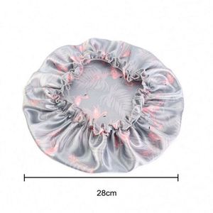 Wholesale Adults Turban Elastic Adjustable Night Sleep Hat Image <b>Style</b> Satin Silky Unisex Hair Bonnet <b>Head</b> Wrap Floral Pattern - Product Image 6