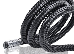 Tubo Flessibile <span class=keywords><strong>Corrugato</strong></span> in Acciaio Zincato Rivestito in PVC, Impermeabile, per Protezione Cavi Elettrici 1/4, Modello <span class=keywords><strong>20</strong></span> - Product Image 3