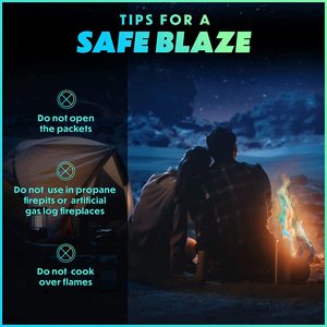 Brasero Ligero para Acampar con Polvo Mágico de Llama Cósmica 25g/30g, 10 Minutos de Tiempo de Combustión para Actividades al Aire Libre y Escalada - Product Image 4