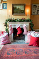Sacs de Noël en dentelle à rayures roses, décorations de fête à domicile, ornements de Noël, sacs de Noël pour enfants