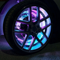 MISUN Voiture Ip68 Étanche 17 Pouces Quad Rangée Voiture Charge Quatre Roues Anneau Lumières Led Roue Lumières