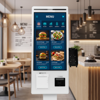 Système de commande à emporter pour chaîne de restauration rapide avec terminal de caisse à écran tactile Android et zone de livraison