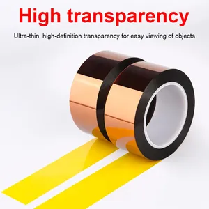 Customizable Amber Insulating Adhesive High Temperature Resistant 50mm Polyimide Film Tape 25mm